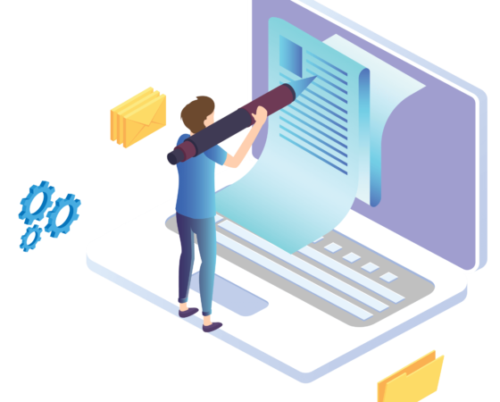 Web Designer working